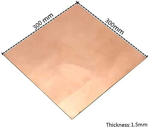 ז'ונקואנקסואן מתכת נחושת גיליון נחושת 1. 5 ממ 300 ממ x 300 ממ מתכת חיתוך צלחת פליז באיכות ראשונה