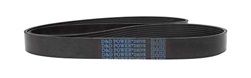 D&D Powerdrive 260J12 פולי V חגורת, 12 רצועות, גומי
