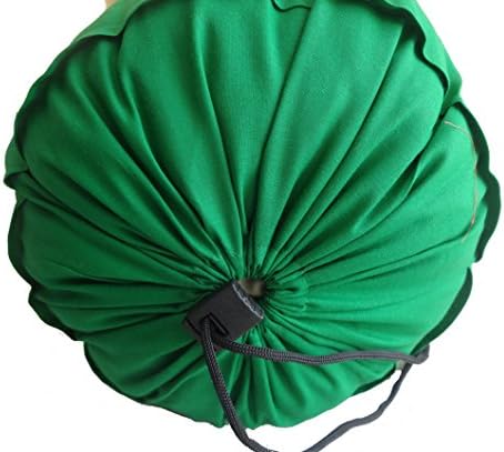 כרית חיזוק זעפרן מיטה דקורטיבית מיטה דקורטיבית עגולה כיסוי כרית ירוקה כותנה כותנה 8 אינץ 'קוטר x 28 אינץ' אורך כיסוי נשלף