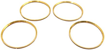 4 יחידות זהב טון רכב גלגל מרכז רכזת סמל דקורטיבי לקצץ טבעת דקור עבור קדילאק