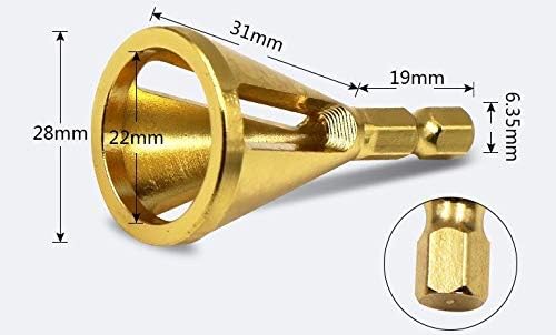חלקי כלים משולש זהב ומשושה יעיל מפלדת אל חלד חוטף כלי חיצוני חיצוני חוזק חוזק גבוה קשיחות סיביות הסר בור -