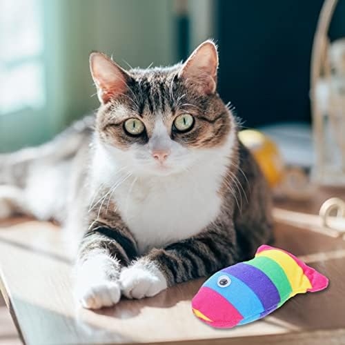 צעצועים לחתלתולים לחתלתול צעצועים חתלתול צעצועים חתול צעצועים חתול צעצועים חתולים חתול צעצועים דגים קטיפה צורה צעצוע לחיית