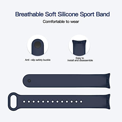 להקות Awinner תואמות את Xiaomi Mi Band 8 Smartwatch Wristbands Winstends להחלפה רצועות רצועות צמידים עבור Mi 8