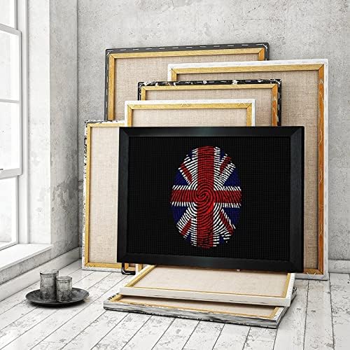 בריטניה דגל אצבע יהלומי ציור ערכות תמונה מסגרת 5 עשה זאת בעצמך תרגיל מלא ריינסטון אמנויות קיר תפאורה למבוגרים