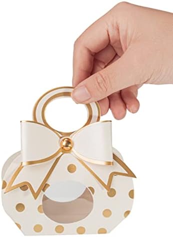 חמוד סוכריות קופסות נייר מסיבת לטובת קופסות עם קשת עבור תינוק מקלחת חתונה מסיבת יום הולדת מתנת כלה מקלחת, חבילה של 30