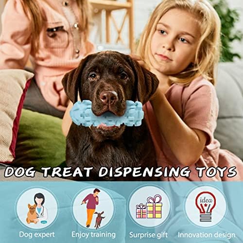 צעצועי כלב שלגון ג ' ומילי ללעיסה אגרסיבית, צעצועי לעיסת כלבים קשוחים לכלבים גדולים בינוניים, צעצוע לכלבים גומי