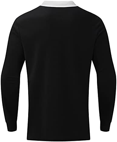 חולצות פולו גולף לגברים וינטג 'קל משקל 1/4 הדפס פסים רוכסן ארוך שיב סתיו חולצות ליל כל הקדושים0907