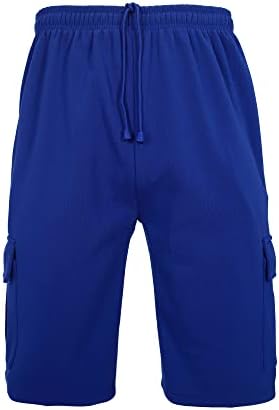 מכנסי מטען של Geece's Gleece מכנסיים קצרים נושמים בכושר אימון אתלטי מכנסי זיעה קצרים עם כיסי מטען