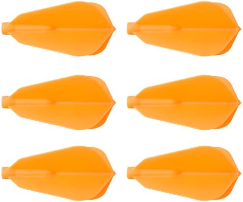 Cosmodarts מתאימים טיסות טיסות F-Shape Orange, חבילה של 6