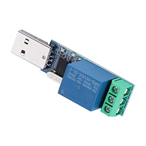 מודול ממסר USB של TAIDDA, חוסן משקל קל משקל LCUS1 מודול ממסר USB חכמה מודול בקרת מתג USB על גבי CH340 שבב בקרת שבב