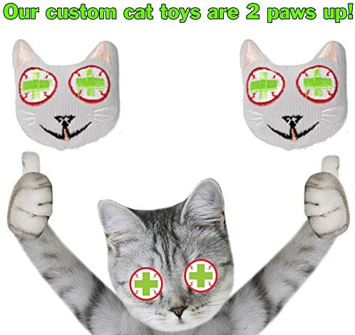 Stash Catnip של סמוקי מלא צעצועי חתול עם עכבר סיסל וכדור