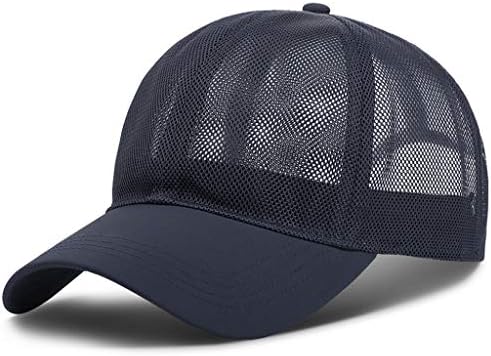 נהג משאית כובע קיץ רשת כובע מוצק בייסבול כובע לגברים נשים מתכוונן רצועת אור משקל חיצוני ספורט שמש כובעים