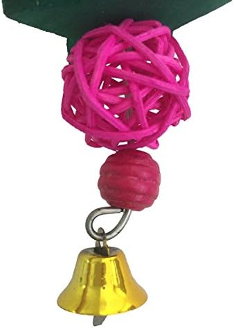 צעצוע כדורים צבעוניים היפטייים עבור ציפור מקאו אפריקאית אפריקאית באדג'ים נתיב קוקטו קוקטיאל קונסור ציפורי אהבה כלוב