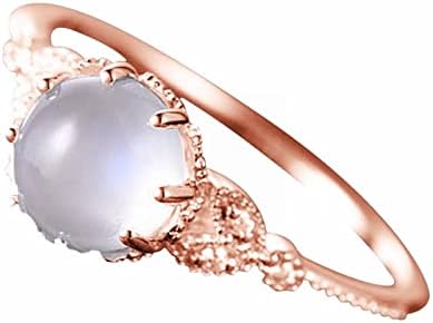 2023 חדש נשים של מונסטון יהלומים משובץ טבעת אופנתי טבעת אירוסין טבעת גבוהה ונמוך טבעת