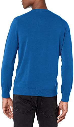 Lacoste Mens שרוול ארוך כושר רגיל בכושר V-Neck סוודר כותנה אורגני