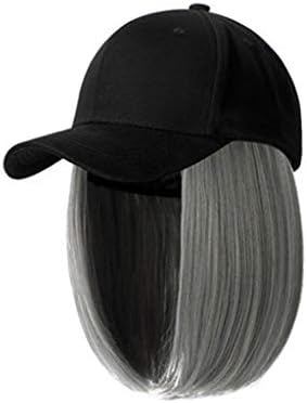 אופנה כובע טלאים מגניב אור צבע מערכת שווא שיער ליידי בייסבול כובע נשים פנאי מגני כובע