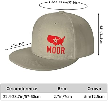 fwoeqiz Morish-America-Amexem-Moroccan כובעים שטוחים שטרות שוליים שחורים מתכווננים כובע בייסבול כובע משאית אופנה לגברים נשים