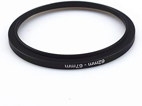62 ממ עד 67 ממ טבעת מדרגה מתאם מסנן/62 ממ עד 67 ממ טבעת סינון מצלמה עבור 67 ממ UV, ND, CPL, טבעת מדרגה מתכתית