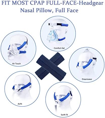 מכסה רצועות CPAP של Nataku 4 Pack, כריות רצועת CPAP לכיסוי ראש רצועת מסכות, אביזרי CPAP ואספקה ​​כיסוי רצועת פליס