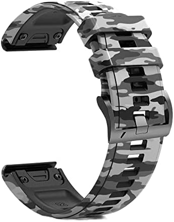 DJDLFA 26 22 ממ שחרור מהיר סיליקון מהיר שעון עבור Garmin Fenix ​​7 7x 6x Pro 5x 5 פלוס 3 HR MK2 EasyFit Smart Watch להקת שורש