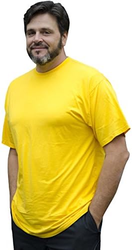 חולצת טריקו של צוואר גברים במבוק של ביג בוי-טי-טי שרוול קצר עם צוואר הצוות, העשוי מבמבוק אולטרה-רך ונוח