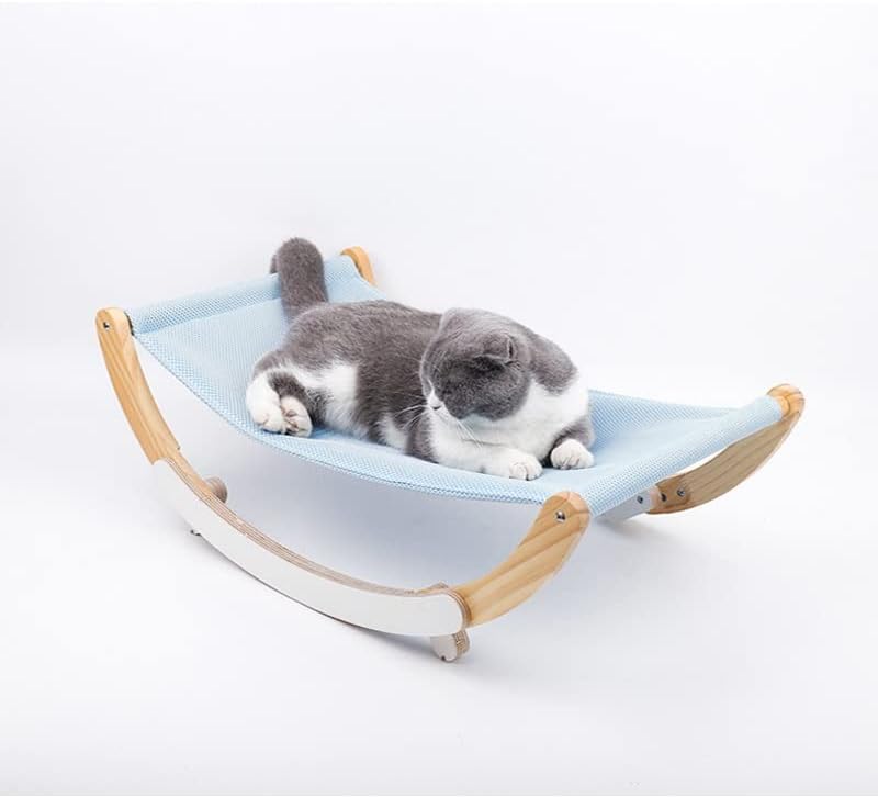 חתול מיטת חתול ערסל חתלתול נדנדה כיסא מוצק עץ נדנדה כיסא מיטת ציוד לחיות מחמד