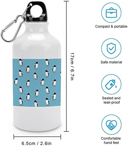 החלקה על פינגווין אלומיניום בקבוק מים ספל נסיעות דליפת דליפה בקבוקי ספורט מתכת 400 מל