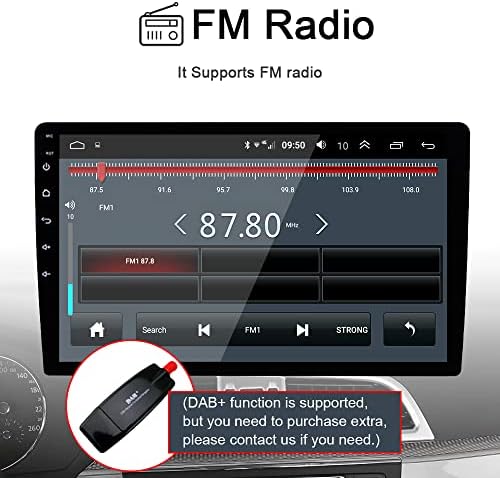 לרדיו פורד מונדאו 2013-2017 רדיו רכב רדיו אנדרואיד 12 מובנה אלחוטית Carplay יחידת ראש Bluetooth יחידת 9 אינץ 'IP