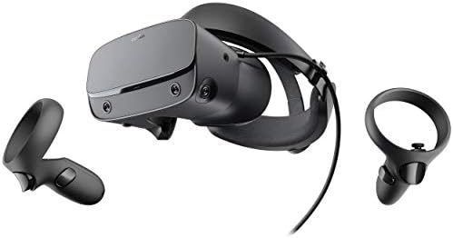 Oculus - Rift S אוזניות משחקי VR המופעלות על ידי מחשב - שחור - בקר מגע, אודיו מיקום תלת -ממדי, מעקב אחר תובנות מובנות בקנה