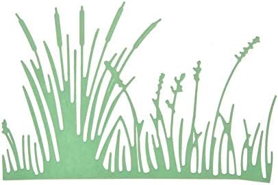 קלמוס חיתוך דשא מתים, אמן גרוטאות DIY חיתוך מתכת מתות מתות שבלונות לריכוז DIY מלאכה למות חותכים פסחא כרטיסי צילום נייר דקורטיבי