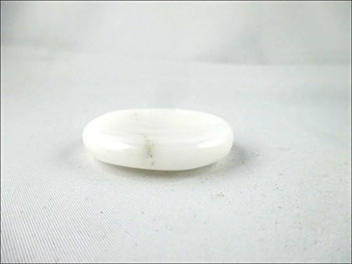 סילון לבן קוורץ דאגה אבן אירית מגולפת הודו בעבודת יד A ++ גביש חוברת חוברת חוברת פאלם אגודל הקלה על לחץ 40 עמוד חוברת טיפול
