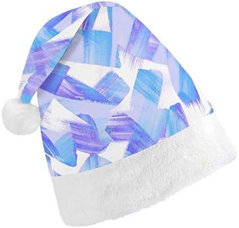 חג המולד סנטה כובע, מופשט בצבעי מים חג המולד חג כובע למבוגרים, יוניסקס נוחות חג המולד כובעי לשנה חדשה חגיגי תלבושות