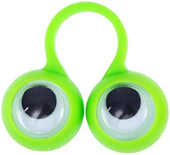 גלגלי עיניים מפלסטיק של סטובוק 12 יחידות עין צעצועים אצבעות בובות, בובות טבעת אצבעות עין צעצועים מצחיקים טבעת עין