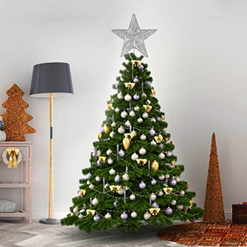 כוכב אברפאן כוכב כוכב עץ חג המולד טופר חג המולד נצנצים כוכב ברזל לחג המולד קישוט עץ עץ לחג המולד לעיצוב חיצוני חיצוני