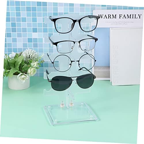 6 יחידות חנות אקריליק סטנד משקפי שמש מחזיק משקפי שמש מחזיק תצוגת שקוף ארגונית ארגונית או משקפיים משקפי שמש ברור