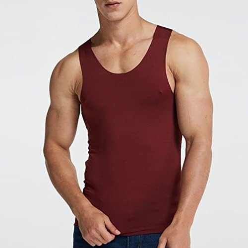 גופיית גופיית גברים, גופיות גברים 2023 קיץ מצויד סיבתי אימון חולצות חולצה לחג